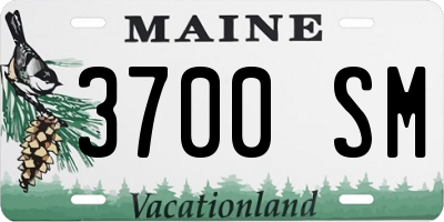 ME license plate 3700SM