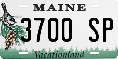 ME license plate 3700SP