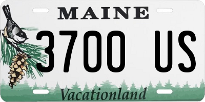 ME license plate 3700US