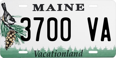 ME license plate 3700VA