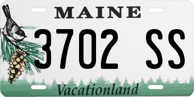 ME license plate 3702SS