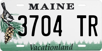 ME license plate 3704TR