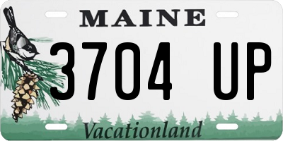 ME license plate 3704UP