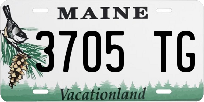 ME license plate 3705TG