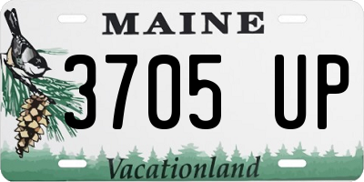 ME license plate 3705UP