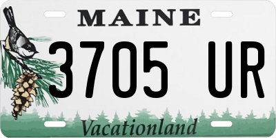 ME license plate 3705UR