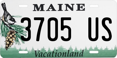 ME license plate 3705US