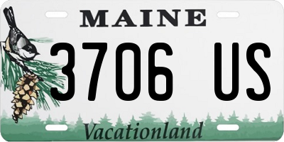 ME license plate 3706US