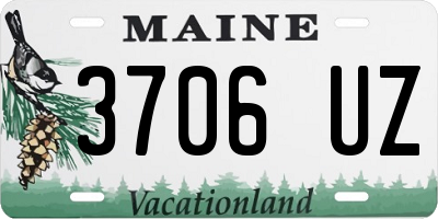 ME license plate 3706UZ