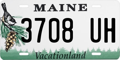 ME license plate 3708UH
