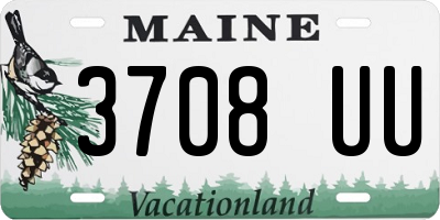 ME license plate 3708UU