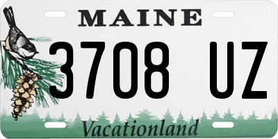 ME license plate 3708UZ