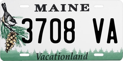 ME license plate 3708VA