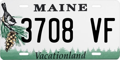 ME license plate 3708VF