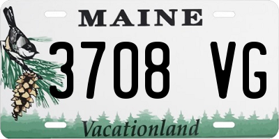 ME license plate 3708VG