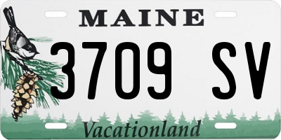 ME license plate 3709SV