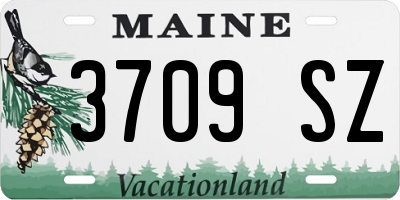 ME license plate 3709SZ