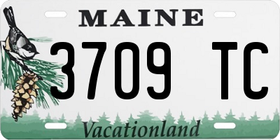 ME license plate 3709TC