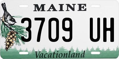 ME license plate 3709UH
