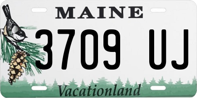ME license plate 3709UJ