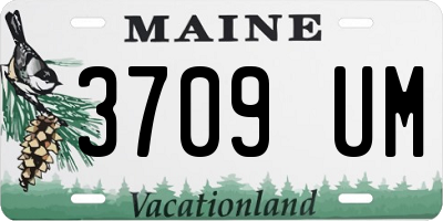 ME license plate 3709UM