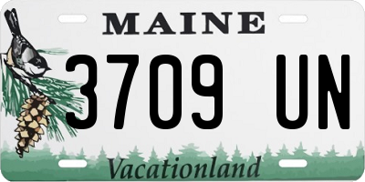 ME license plate 3709UN