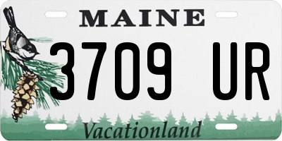 ME license plate 3709UR