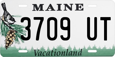 ME license plate 3709UT