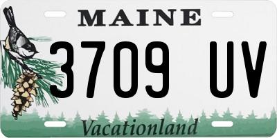ME license plate 3709UV