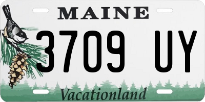 ME license plate 3709UY