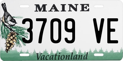 ME license plate 3709VE