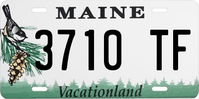ME license plate 3710TF