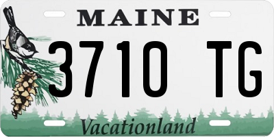 ME license plate 3710TG