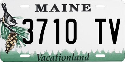 ME license plate 3710TV