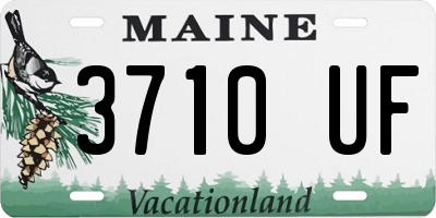 ME license plate 3710UF