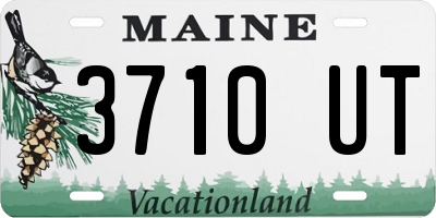 ME license plate 3710UT
