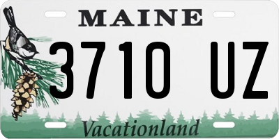 ME license plate 3710UZ