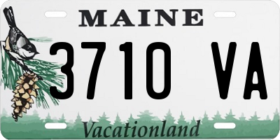 ME license plate 3710VA