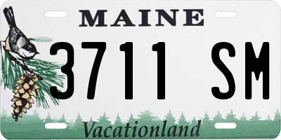 ME license plate 3711SM