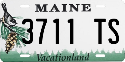 ME license plate 3711TS