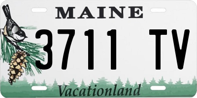 ME license plate 3711TV