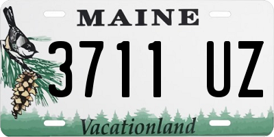 ME license plate 3711UZ