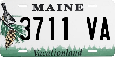 ME license plate 3711VA