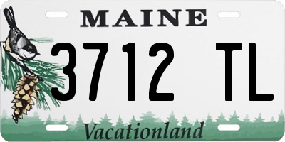 ME license plate 3712TL