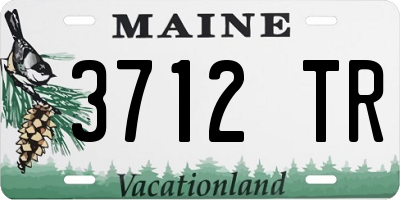 ME license plate 3712TR