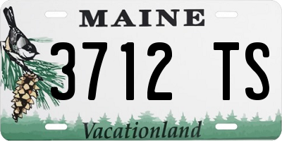ME license plate 3712TS
