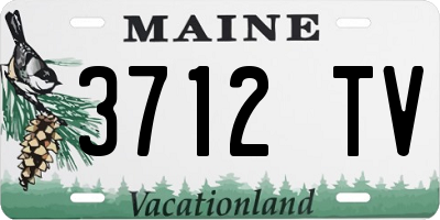 ME license plate 3712TV