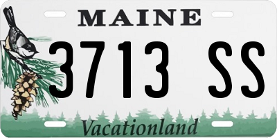 ME license plate 3713SS