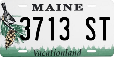 ME license plate 3713ST