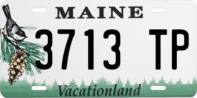 ME license plate 3713TP